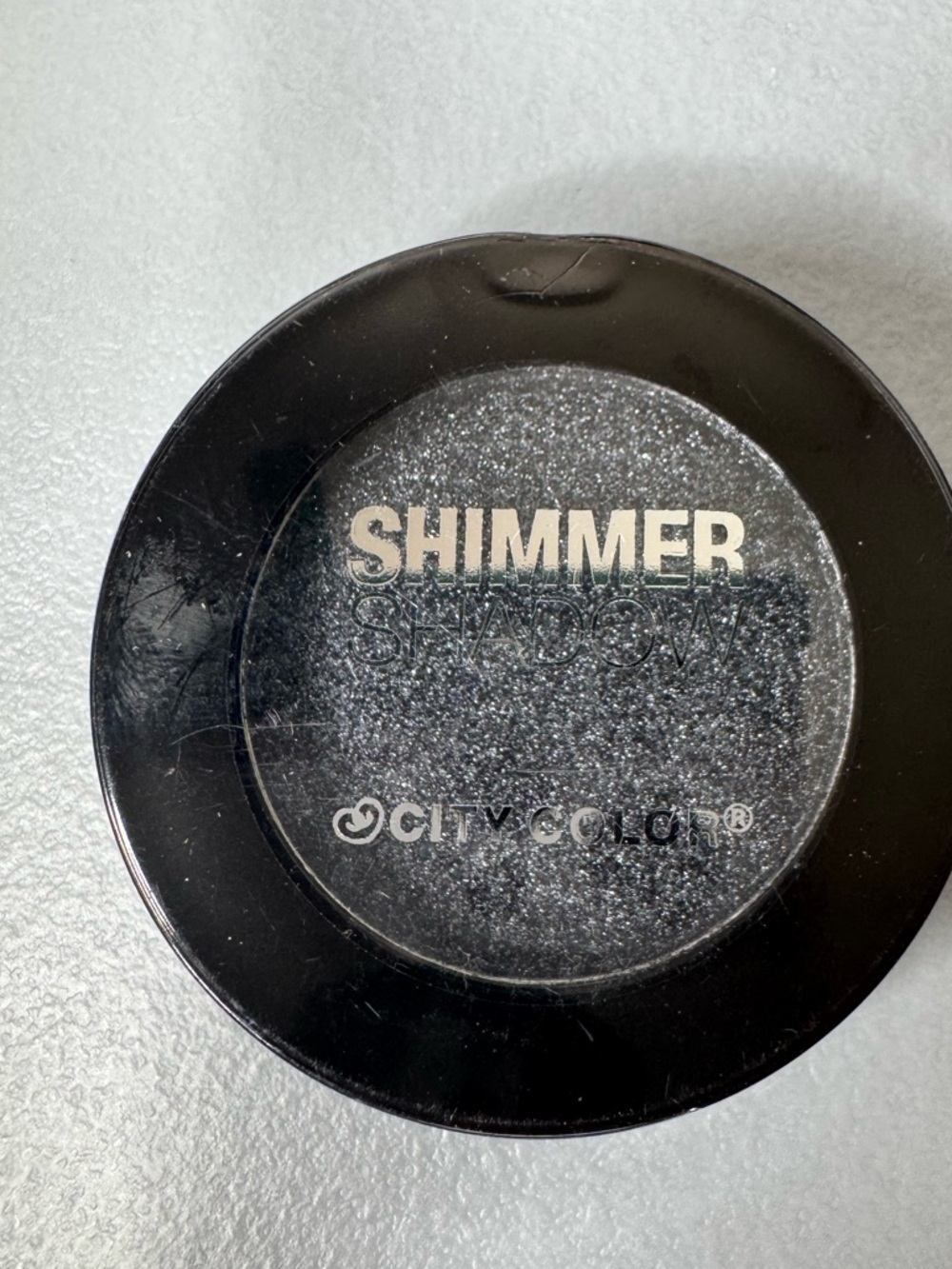City Color shimmer shadow Oh So Naughty Eyeshadow - Silver sparkle grunge smoky
